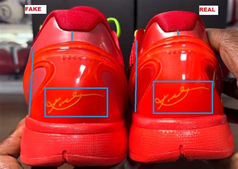 how to spot fake kobe shoes|knock off reverse kobe grinches.